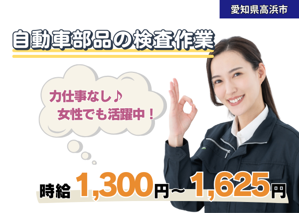 自動車部品の検査作業
